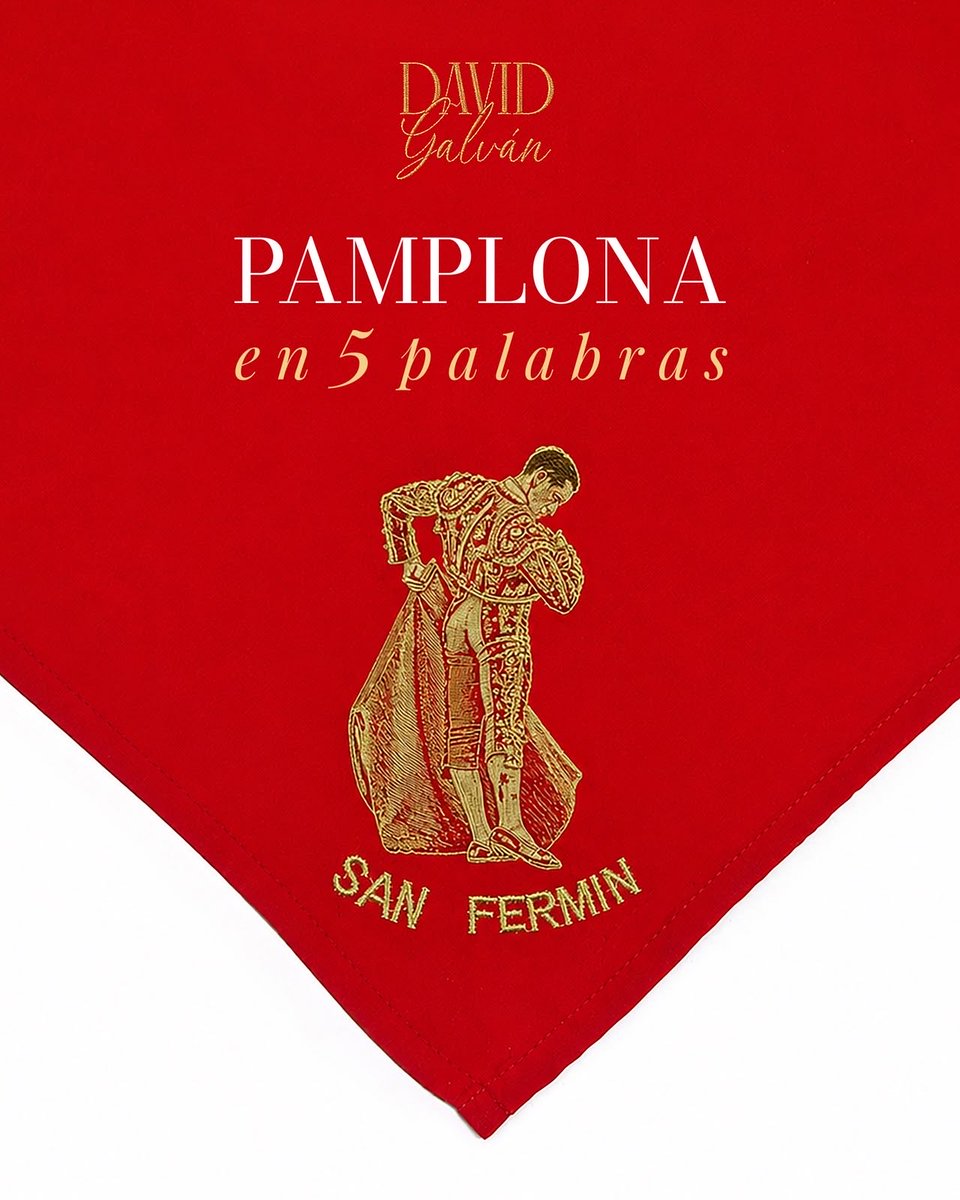 infodavidgalvan's tweet photo. Ilusionante inquietud ante mi debut en Pamplona • ¡Viva San Fermín! ❤️🤍

#cuentaatras #8dejulio #temporada2026 #davidgalvan https://t.co/jBLGWeY8AH