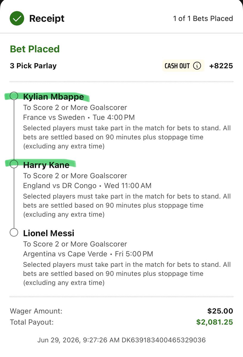 STL__Elite's tweet photo. No action for me tonight as we ride the 11-0 run into Saturday. 

However, I have a fun sweat tonight that I didn’t post &amp; if it hits, I’ll give away $100 to 2 people. 

To enter: RT &amp; reply with what minute you think Messi scores his 2nd goal.

2 closest followers get paid. https://t.co/0ndOvzeeQ5