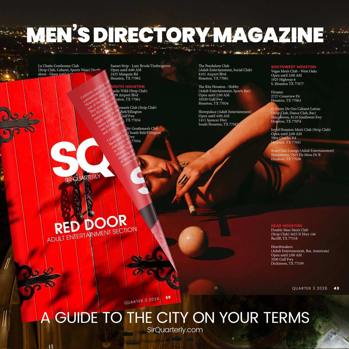 CBAMediaGroup's tweet photo. Houston's first and only men's directory magazine.  Elevating the modern man with a razor-sharp, forward-thinking edge.

Check it: https://t.co/fmetlZQm8T https://t.co/2tDAN83Oyy