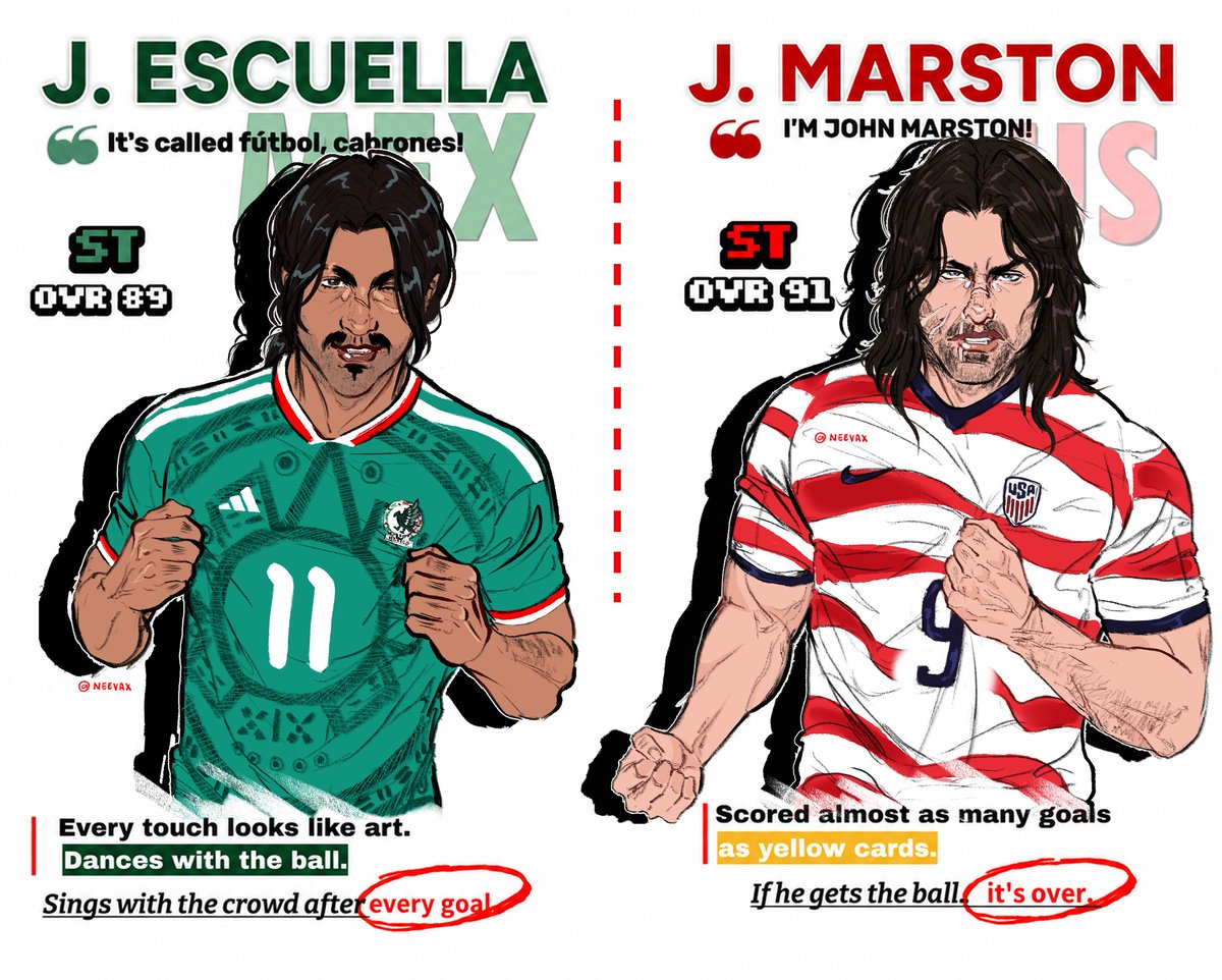 Neevax_art's tweet photo. anyways so #jovier version of this #rdr2 #worldcup2026 a.u https://t.co/eOYqtXU31W