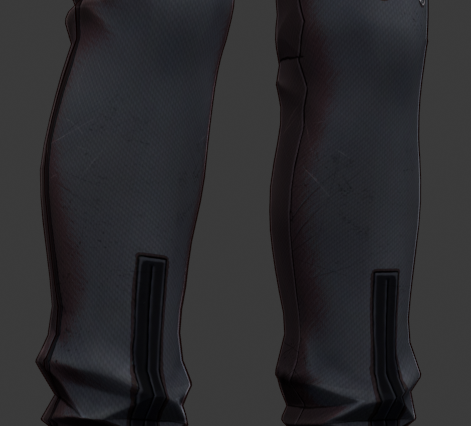 arbiterovers's tweet photo. big fan of the small details of rover's new model, from the mesh of his inner shirt, the scratches/wear and tear on his pants, to the i assure you dear viewer, his shirt shaping and straining against his chest is critical to the plot https://t.co/0zQaCXTOVP
