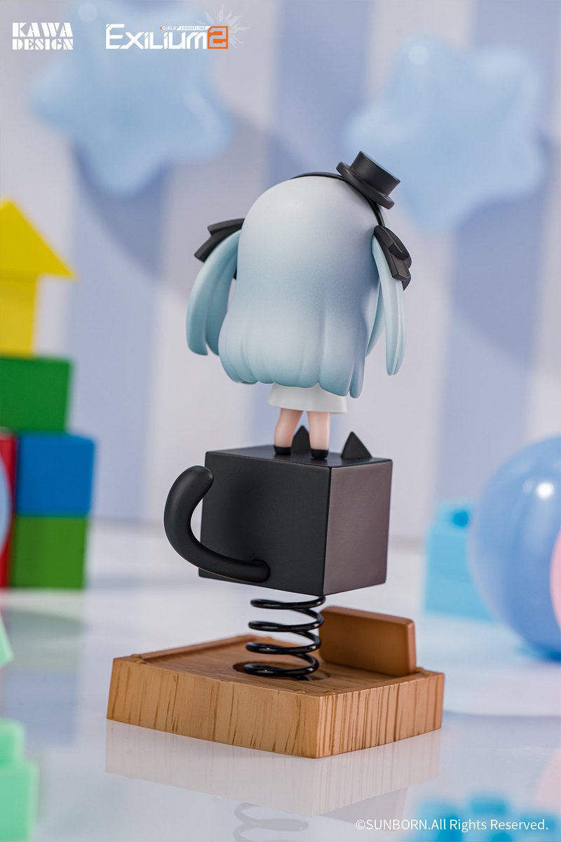 Kawadesigntoys's tweet photo. 【予約開始】
『ドールズフロントライン2：エクシリウム』
くろねこクルカイ バネフィギュア

人気人形・クロルカがくろねこシリーズに登場！
クロルカと黒猫があなたを見守ってくれます。
高弾性パーツを採用し、軽く触れるだけで楽しく揺れ動きます。

■商品名：くろねこクルカイ バネフィギュア
■原作：ドールズフロントライン2：エクシリウム
■素材：PVC・ABS
■サイズ：台座込み、高さ約12cm
■販売価格：2800円（税抜）
■予約開始：2026年7月3日
■出荷予定：2027年1月未定
■著作権：©SUNBORN.All Rights Reserved.

予約は本日開始：
https://t.co/0fnLyRIegG