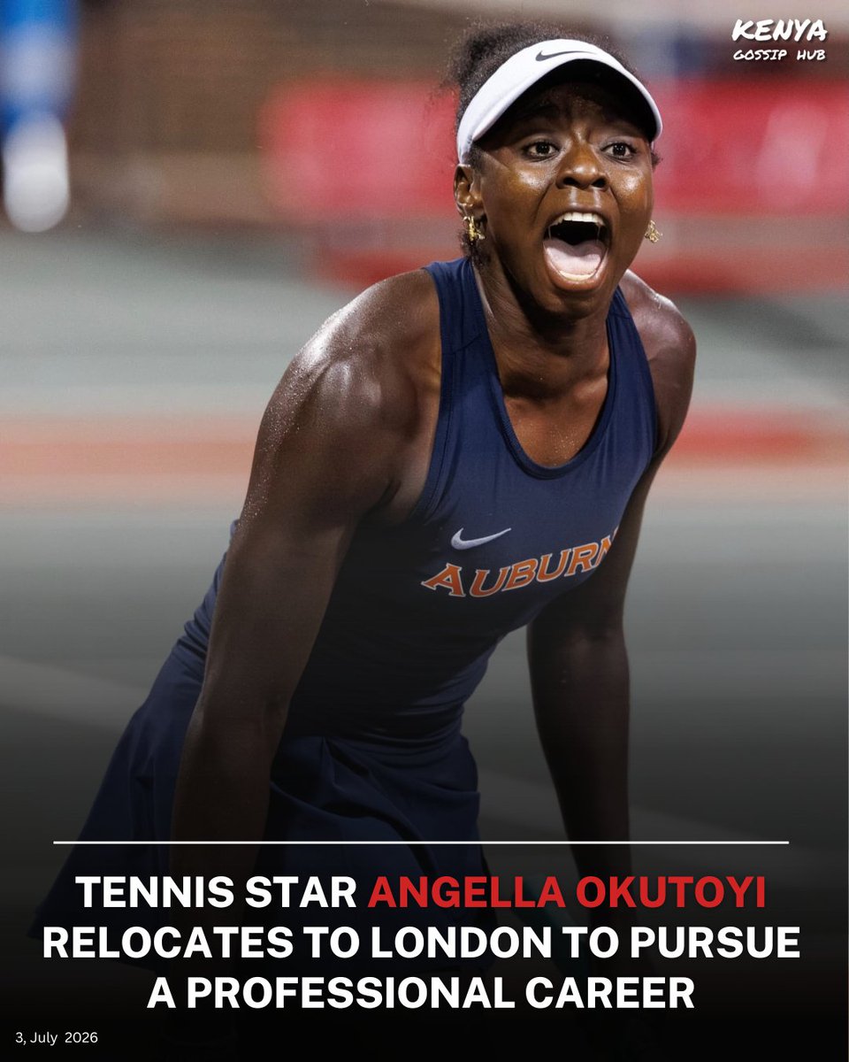 kenyasgossips's tweet photo. Kenyan tennis star Angella Okutoyi officially turns professional and relocates to London to pursue her fulltime career on the international stages. https://t.co/4YKTriKZZk