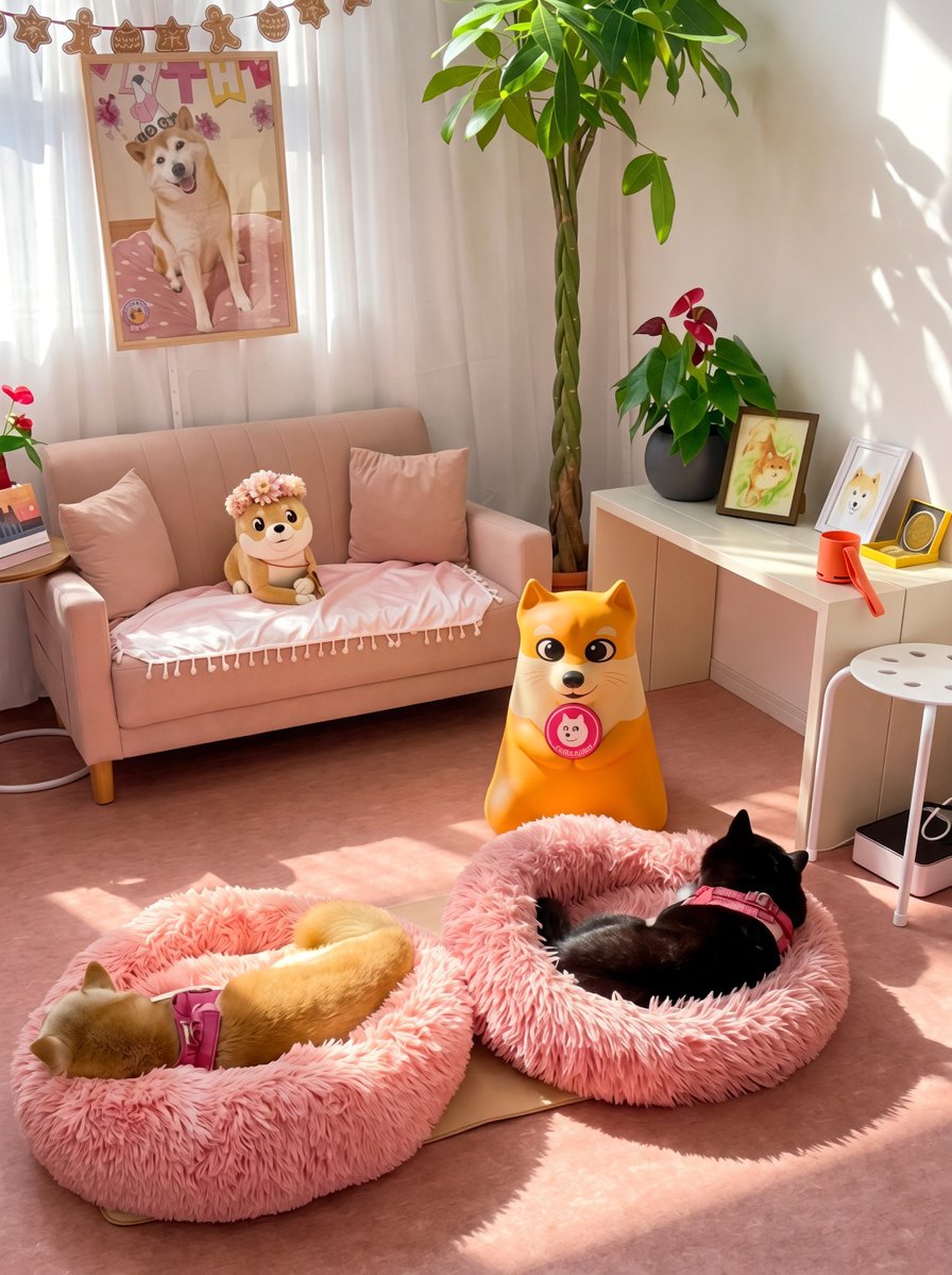 Fantoumi's tweet photo. There is a place in Japan called "With Kabosu" in Sakura City 🌸
In this adorable little store, you'll be able to rest your soul and meet a lovely woman called Atsuko Sato 💛

This woman has rescued several cats and dogs. You may know their names : Kabosu, Neiro and Cocoro 🐶

Kabosu... Kabosu ? Yes ! The cute Shiba Inu on the Dogecoin logo ! 😊

You may also find Shibu there 🩷 the cute cartoon ghost dog made in honor of Kabosu, always smiling at you ! 

Many events are taking place at this venue. It's a place to meet each other, to help rescue and adopt animals, to honor the memory of Kabosu and organize charity events as well 😻🐶🥰

A place to give and receive smiles, help and love 🩷

Thank you Kabosumama ! 
@kabosumama 
@withkabosu
