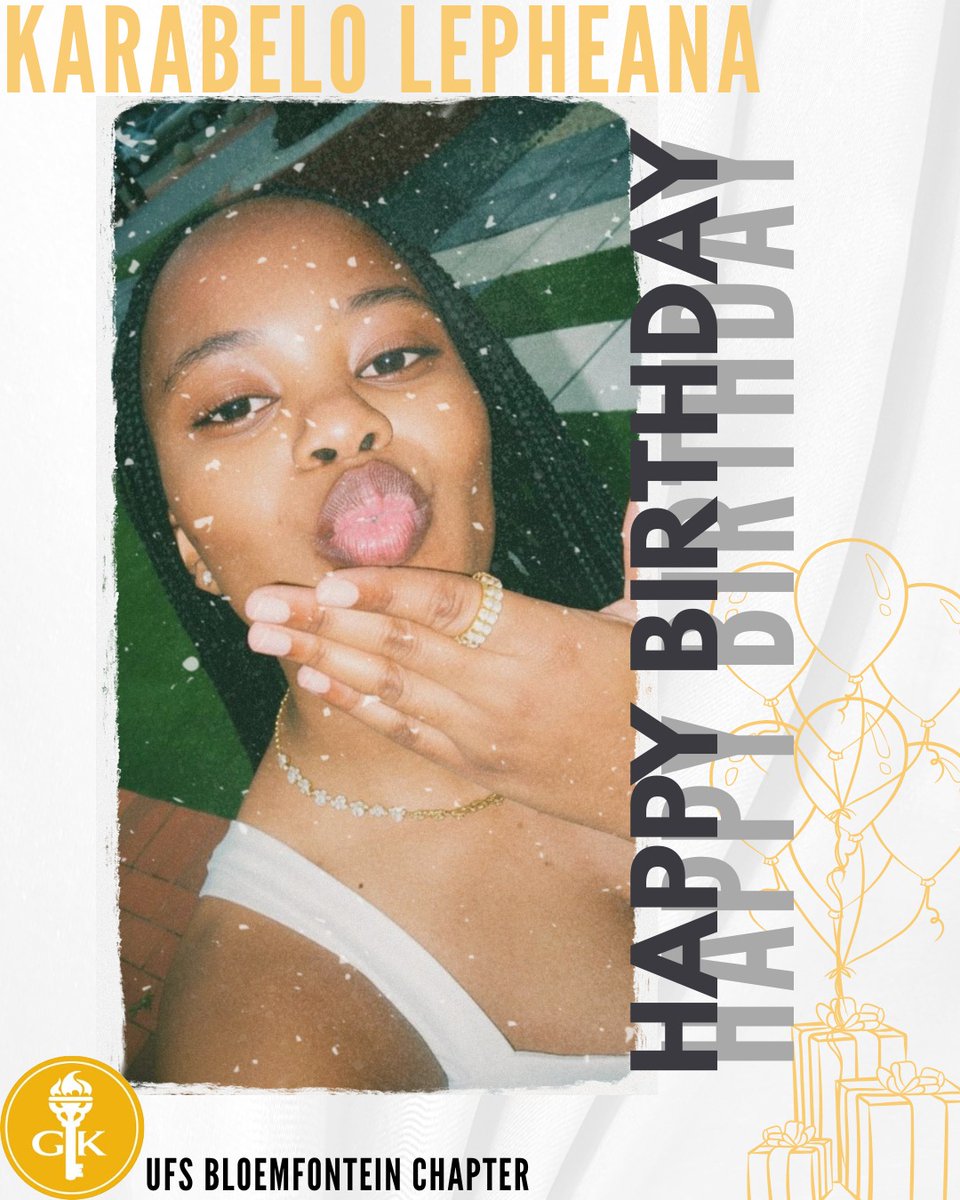 GoldenKey_UFS's tweet photo. Happy birthday to our president! May the year be filled with blessings and favour✨🥳
#yesgk #gksa https://t.co/j7OCDDIRIH