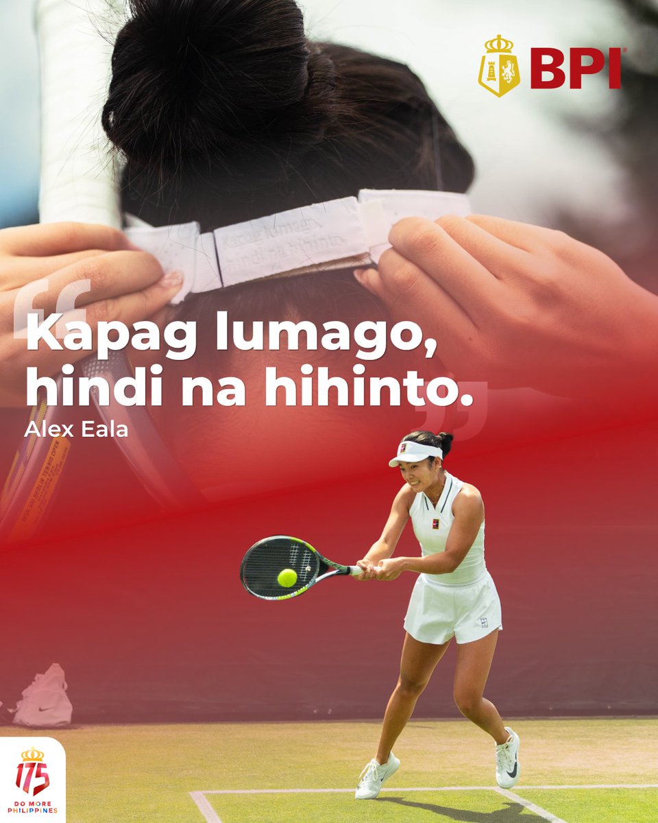 TalktoBPI's tweet photo. Every dream begins as a seed. With passion, perseverance, and purpose, it grows into something extraordinary.

Thank you, Alex Eala, for showing Filipinos that every milestone starts with believing — and having the courage to #DoMORE.

We're with you every step of the way. 🎾🇵🇭 https://t.co/VrjMBlaX94