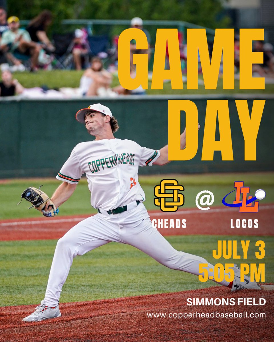 Copperheads's tweet photo. ITS GAME DAY‼️🐍
Today we’re on the road for a double header against the Locos
🔗Stream through @FloCollegeBSB
#communityownedstudentoperated #gocheads #gameday https://t.co/6YjpJs6jKJ