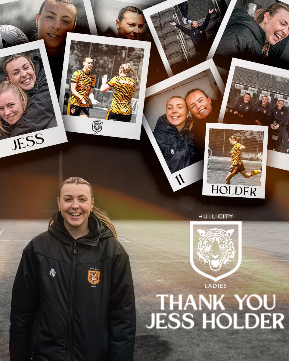 HullCityLFC's tweet photo. 🧡 Thank You, Jess Holder 🖤

Today we say goodbye to striker Jess Holder, who departs Hull City Ladies after one full season with the club. https://t.co/VWwFyc6q1N
