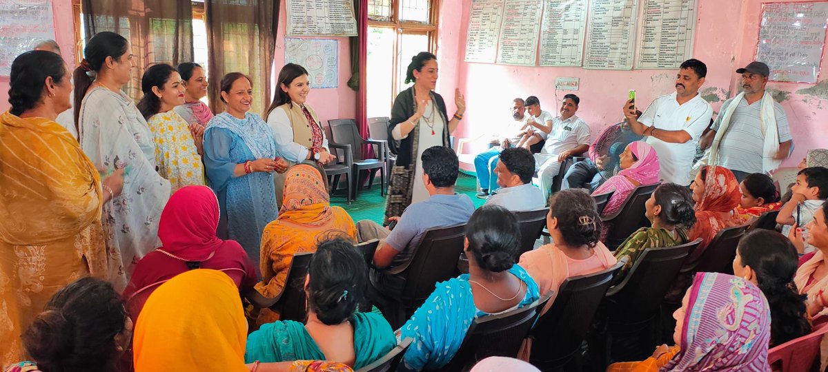 devyanidsrana's tweet photo. Delighted to share that renowned artist, educator, and social activist Rouble Nagi Ji (@ROUBLENAGI Ji) has announced the development of a Skill Development Centre in Ghaink Panchayat of Nagrota Constituency to help make the women of Nagrota Constituency financially independent and self-reliant. 

During our visit, we interacted with the incredible women of Nagrota Constituency, listened to their aspirations, and discussed opportunities to enhance skills, encourage entrepreneurship, and create sustainable livelihoods.

My heartfelt gratitude to Rouble Nagi Ji for joining us in this mission and bringing her experience and dedication to the women of Nagrota. This centre will provide practical training, confidence, and opportunities for women to stand on their own feet with dignity. Together, I am confident we will create a future where every woman has the skills, confidence, and support to achieve her dreams.

@bjp4india @bjp4jnk Sh @nitinnabin ji Sh @blsanthosh ji Sh @tarunchughbjp ji Sh @iamsatsharmaca ji Sh @ashokkoul59 Ji (1/3)