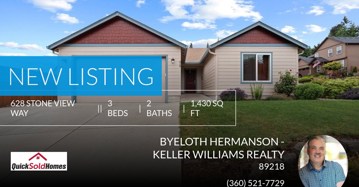 QuickSoldHomes's tweet photo. QuickSoldHomes powered by Keller Williams Premier Partners, Lic #8256. 2211 E Mill Plain Blvd, Vancouver, WA. 98661. Broker - Byeloth Hermanson - Lic#89218 - Cell #360-521-7729

📍 New Listing 📍 Take a look at this fantastic new p... https://t.co/0WphmrO7YJ https://t.co/Rpv36jrG0l
