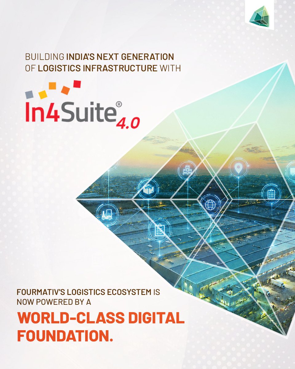 Fourmativ's tweet photo. We’re proud to announce our partnership with In4Suite® to strengthen the digital foundation behind our integrated logistics ecosystem.
Together, we’re enabling smarter execution and scalable growth for the future of India’s logistics.
#Fourmativ x #In4Suite https://t.co/pWGL18tvrP