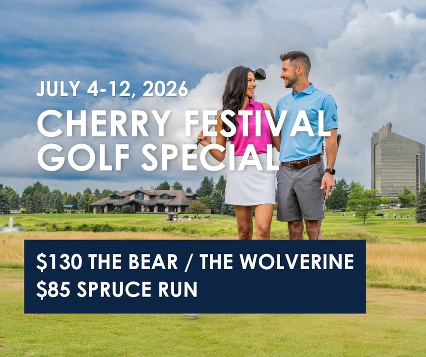 GTResort's tweet photo. Golf with us July 4-12 and save with our Cherry Festival Golf Special!🍒 ⛳  https://t.co/OruRDaKV2M https://t.co/OFBVqBByce