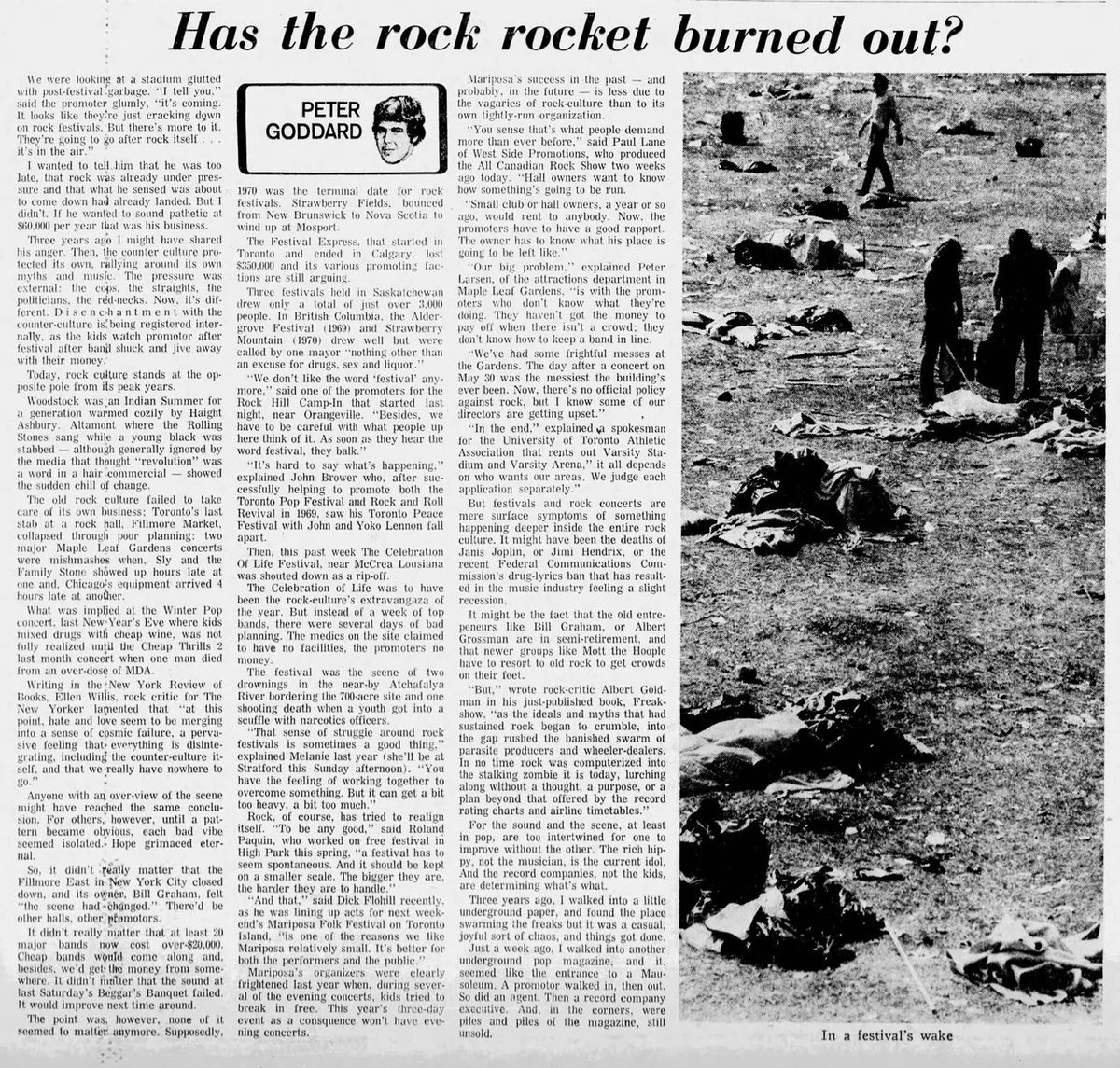 GlamSlam72's tweet photo. July 3, 1971
“Has the rock rocket burned out?”
The Toronto Telegram https://t.co/GSQPpv24NK