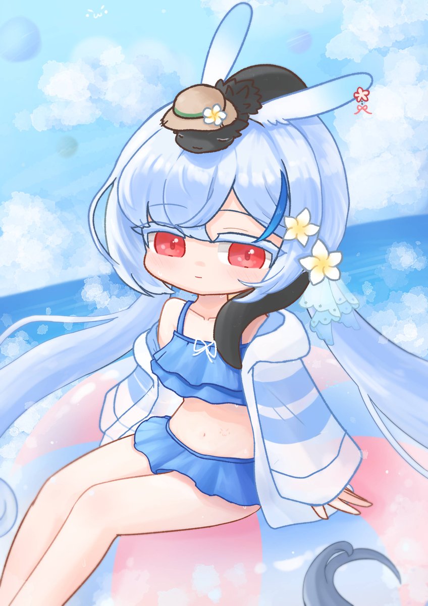 EBNNwww's tweet photo. 泳衣蓮 #maplestory
還有在蓮的頭上曬太陽的莎雅...🥺 https://t.co/V3oBgziiBF