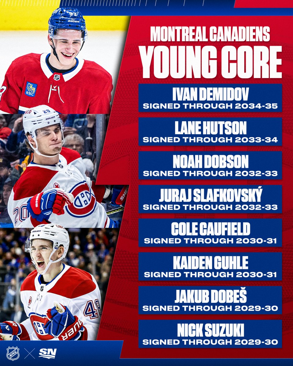 Sportsnet's tweet photo. The future is bright in Montreal 🔴⚪️🔵 https://t.co/ZnGMyCKrPo