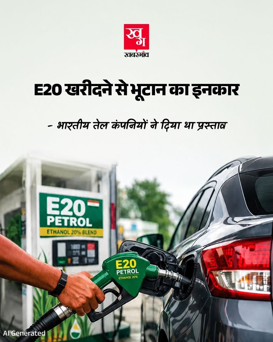 khabar_gaon's tweet photo. भारत में E20 पेट्रोल को लेकर बहस जारी है, लेकिन भूटान ने अभी इसे लेने से साफ इनकार कर दिया है. वहां के अधिकारियों का कहना है कि पुराने फ्यूल टैंकों में पानी रिसने का खतरा रहता है. ऐसे में एथेनॉल मिला पेट्रोल खराब हो सकता है और गाड़ियों में दिक्कत आ सकती है. भूटान ने फिलहाल भारत से सामान्य पेट्रोल ही भेजने की मांग की है. वहीं भारत सरकार का कहना है कि E20 पूरी तरह वैज्ञानिक जांच के बाद लागू किया गया है और इससे बड़े स्तर पर इंजन खराब होने के दावों की पुष्टि नहीं हुई है.