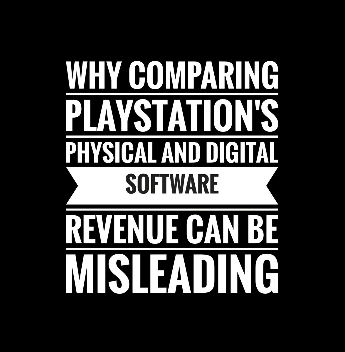 nib95_'s tweet photo. Wanted to follow up on this tweet with why #PlayStation's physical and digital REVENUE figures are also misleading to compare without added context.

Many may not know, but PlayStation and Xbox report gross revenue that includes FULL sales of third party games, instead of just the royalty cut they earn from them.

So on a $70 digital sale of Resident Evil Requiem on their platform, PlayStation and Xbox don't make $70 despite reporting that figure in revenue, they actually make $21 (30%).

But here's where things get slippery.

PlayStation actually has DIFFERENT revenue reporting criteria for physical and digital software.

For PHYSICAL software revenue, they report FULL first party physical sales but ONLY the royalty cut (~15%) they make on third party physical sales.

For DIGITAL software revenue however, they report FULL first party digital sales and also FULL third party digital sales, NOT the ~30% royalty cut they actually make.

So they are reporting boosted revenue figures ONLY for digital.

To give an example of how this works, say they sold 10x $70 physical copies of Resident Evil Requiem and 10x $70 digital copies of Resident Evil Requiem, PS would report:

+$105 physical revenue 
(15% of $70 = $10.5 x10)
+$700 digital revenue 
($70 x10)

$700 is WAY more than $105 right? You'd think digital was obliterating physical in volume. But the REAL revenue figures with matching criteria would be:

+$105 physical revenue 
(15% of $70 = $10.5 x10)
+$210 digital revenue 
(30% of $70 = $21 x10)

(Platform digital cuts are typically double the physical cuts)

While digital still earns a lot more with the same sales volume due to the higher cut, with PlayStation's skewed revenue reporting criteria, in this example they are over reporting digital revenue by $490 or 250% in comparison to physical revenue.

This is what they're doing in their official financial reports, making digital revenue look much stronger than it actually is vs physical revenue, by reporting the royalty cut ONLY for third party PHYSICAL revenue, but full game sales for third party DIGITAL revenue, which misleadingly massively skews revenue in favour of digital.

And while this is mentioned in their financial reporting small print, how many who tout PlayStation digital and physical revenue figures actually read, mention or are aware of this massively different revenue criteria? Thus making such revenue comparisons misleading.

---

For clarification, while platform licensing fees are typically 15% for physical and 30% on digital cuts, certain publishers may or may not have negotiated lower fees.

In addition, while hardware bundled software is counted towards physical revenue, it's still orders of magnitude lower in volume than the hundreds of millions of third party digital sales PS report each year, while reporting 100% of their sales instead of just the royalty cut they make like they do with physical.