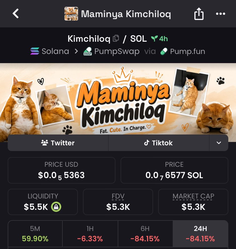 Alwaysunphased's tweet photo. $KINCHILOQ looks good here at 5k 

5eDrxa9hHWTYwp7ZSTtPdQh5dU4zU1vkBTaECPFUpump

Owner onboarded and claimed fees https://t.co/iyiXgQN7jv