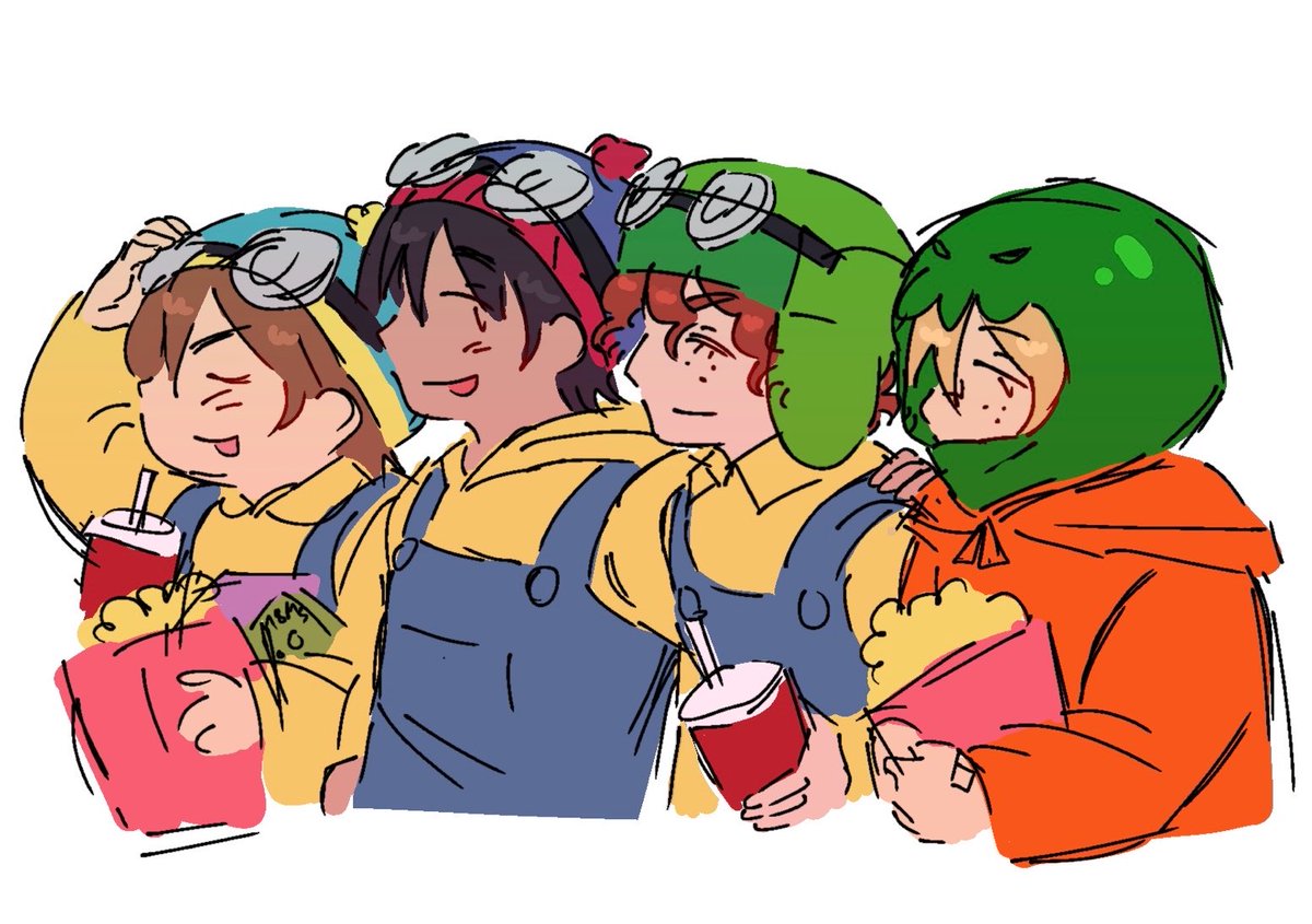 kuwoof's tweet photo. gonna watch minions today so little doodle  #sptwt #southpark https://t.co/DoC03TI2Ga