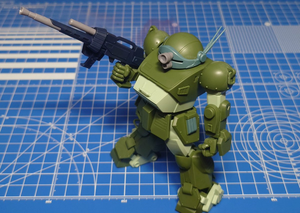KENTZ2501's tweet photo. スコープドック、完成しました！
(シール無し仮組み)

小スケールで組みやすいのに、
ギミックも有り、可動も良好！

個人手にはウェザリング含む
塗装まで持ってきたい！ https://t.co/g3yKG3jKn7