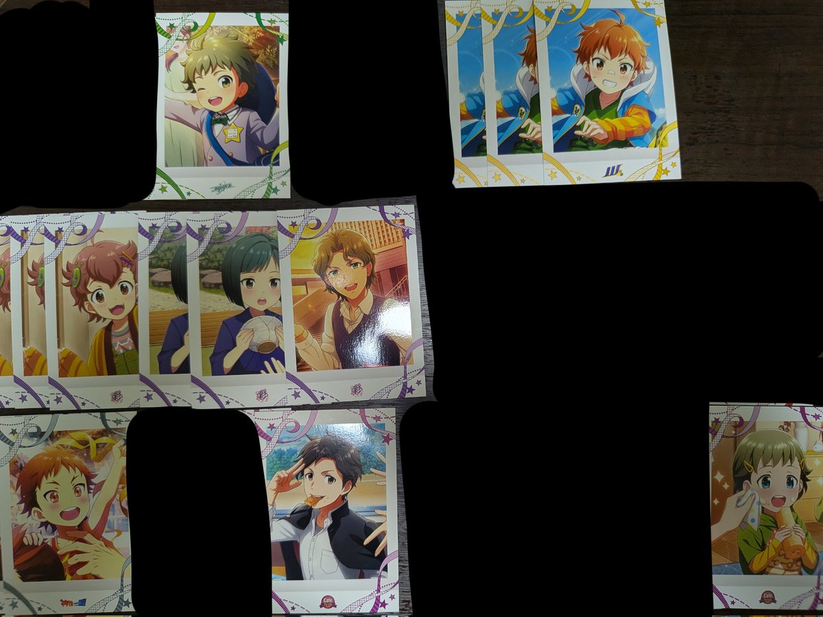 um_syk's tweet photo. 【交換】SideM ぱしゃこれ 10弾 リメショ 5弾 4弾 8弾 9弾
譲▶︎ 画像・ツリー参照 (英雄・龍は買取も検討)
求▶︎英雄 龍 薫(友人分) ＞ 90/枚 (＋送料)

異弾交換も可能です。
郵送 / 後日都内手渡し(日程要相談)
検索からでも気軽にお声かけください！ https://t.co/k6CTdP4GwB