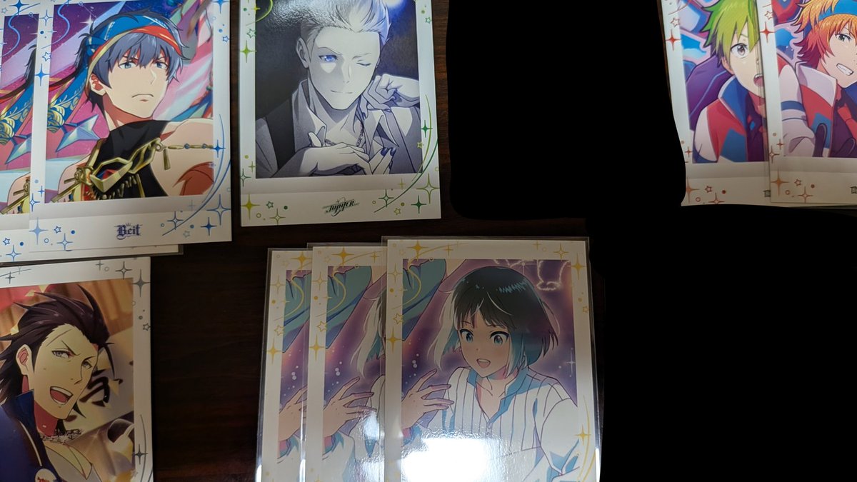 um_syk's tweet photo. 【交換】SideM ぱしゃこれ 10弾 リメショ 5弾 4弾 8弾 9弾
譲▶︎ 画像・ツリー参照 (英雄・龍は買取も検討)
求▶︎英雄 龍 薫(友人分) ＞ 90/枚 (＋送料)

異弾交換も可能です。
郵送 / 後日都内手渡し(日程要相談)
検索からでも気軽にお声かけください！ https://t.co/k6CTdP4GwB