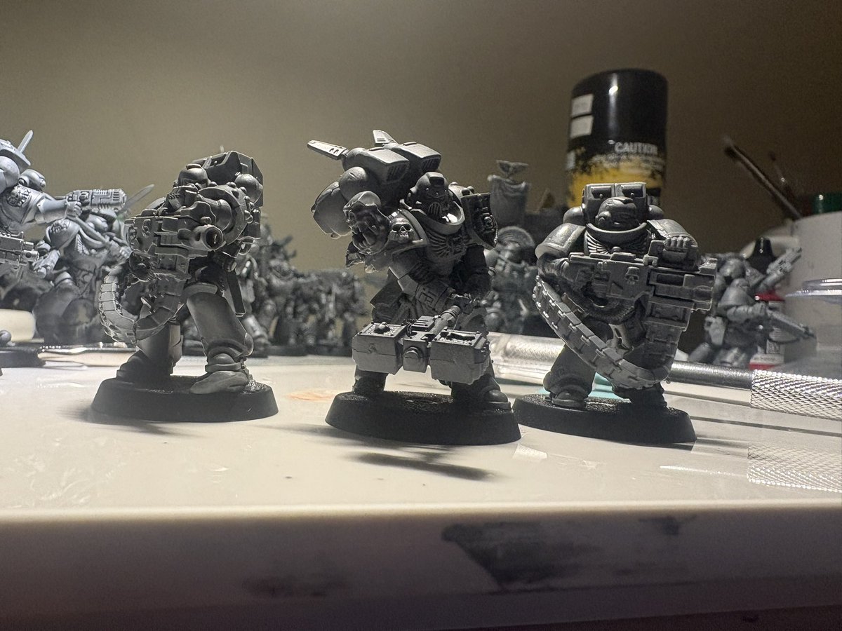 tigermuskrat's tweet photo. Some kitbashes from my armageddon box #40k https://t.co/DUjzX4HzUU