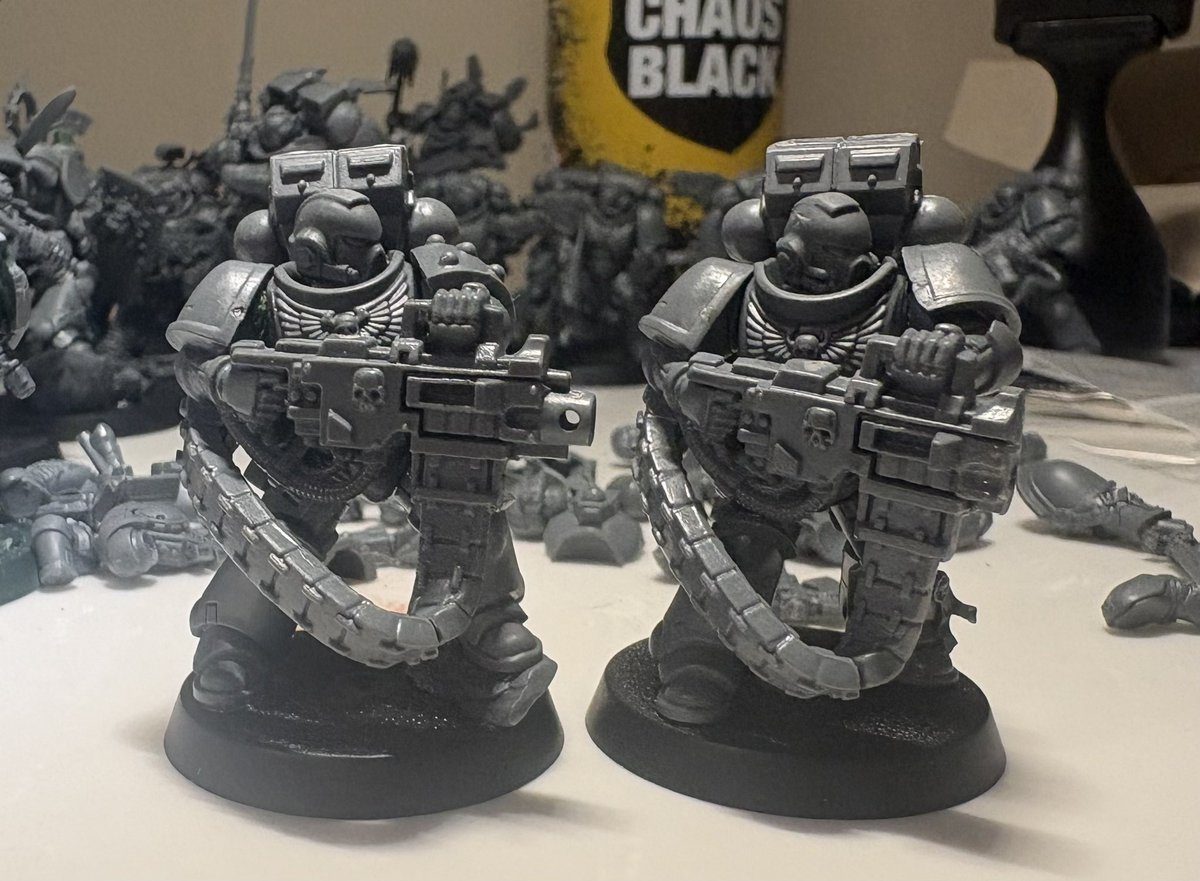 tigermuskrat's tweet photo. Some kitbashes from my armageddon box #40k https://t.co/DUjzX4HzUU