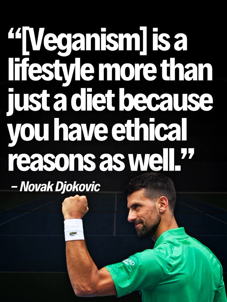 gianni_runco's tweet photo. Il veganismo non è una dieta perché ci sono ragioni etiche alla base di questo stile di vita... GoVegan! #djokovic #govegan #animalrights #veganism #veganlife #crueltyfree #Vegan #nomeat #plantbased #animallovers #vegano #veganworld #empatia #animalliberation #compassion https://t.co/RvWsxE3oKZ