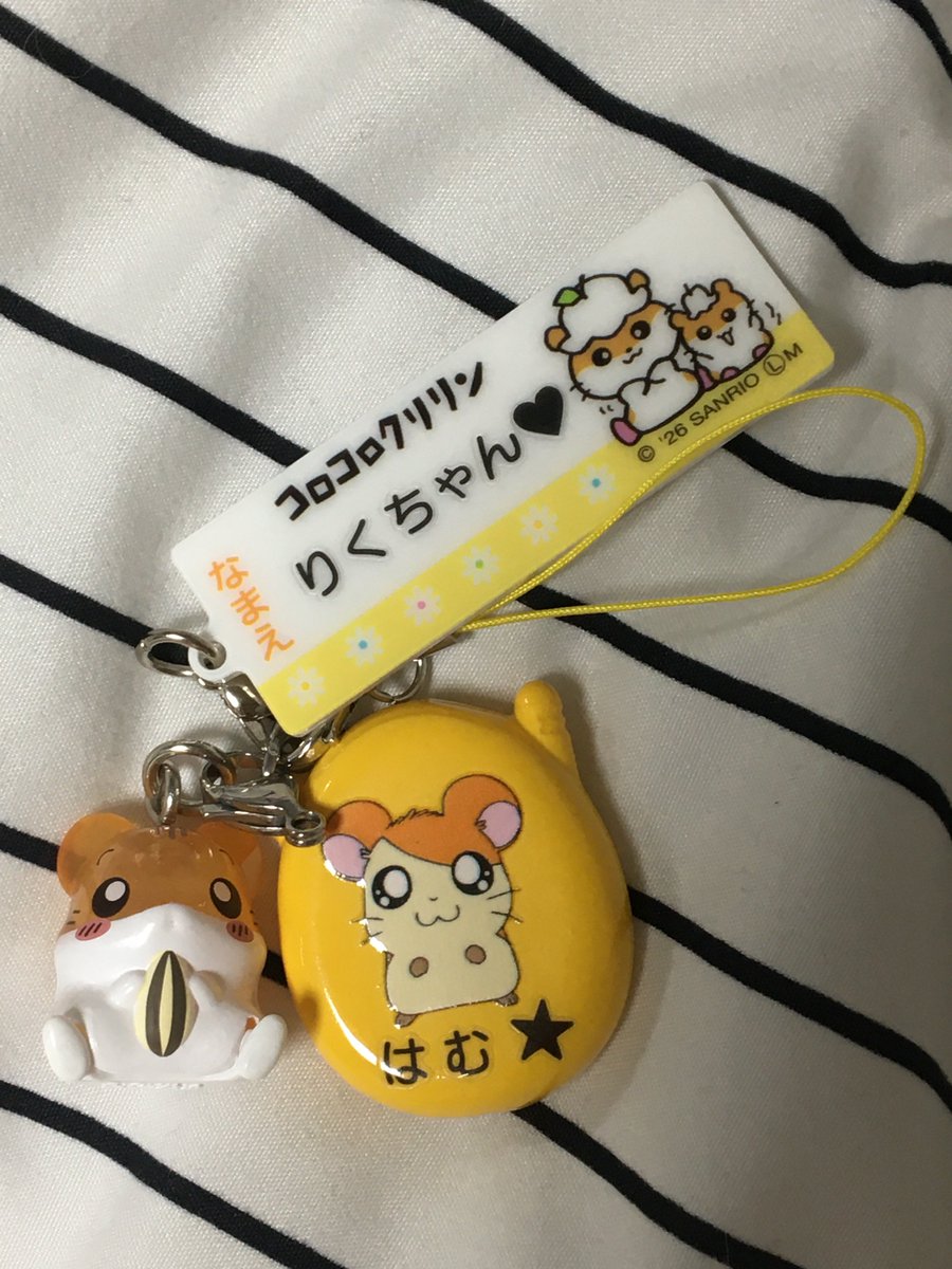 nyakurico's tweet photo. 햄햄이 키링 완성...🐹🐹 https://t.co/qil6PddRVx
