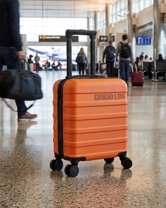 GrigioLondon's tweet photo. GRIGIO:LDN Underseat Cabin Bag. Lightweight underseat cabin bag designed to fit under economy airline seating with maximum content and weight allowance. Great for short business trips with no need to wait for checked luggage. Available in Cosmic Orange, Grigio Grey &amp; Space Black. https://t.co/gESvYubl6l