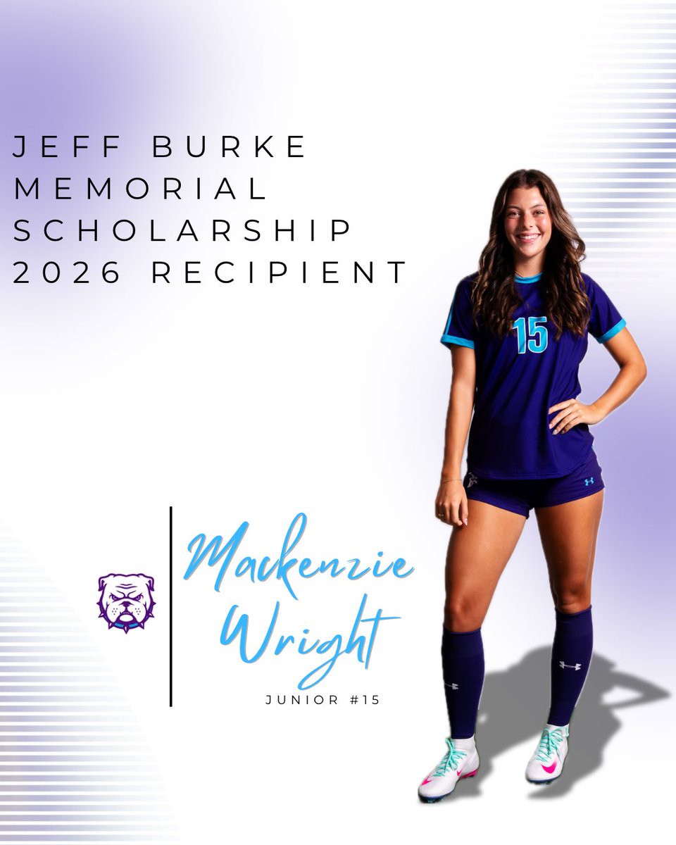 trumanstatewsoc's tweet photo. Our inaugural 2026 Jeff Burke Memorial Scholarship recipient is junior Mackenzie Wright! We are extremely grateful to Tonia and Hanna Burke, one of our own Alumni legends, for their generous support of our young ladies in memory of Jeff Burke, beloved husband and father. YNWA 💜 https://t.co/DwRMPq1APU