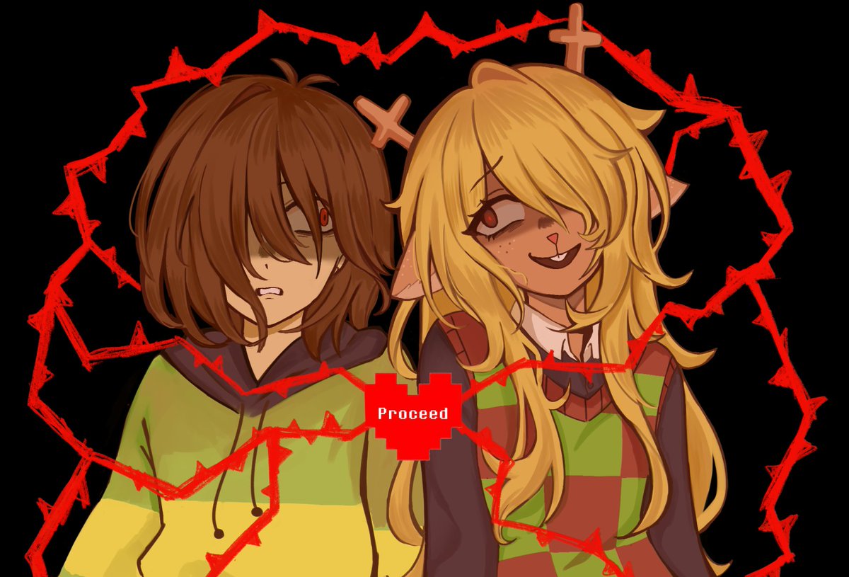 Nyamemaoo's tweet photo. together #kriselle #deltarunespoilers #deltarune https://t.co/F3rT1tXgTr