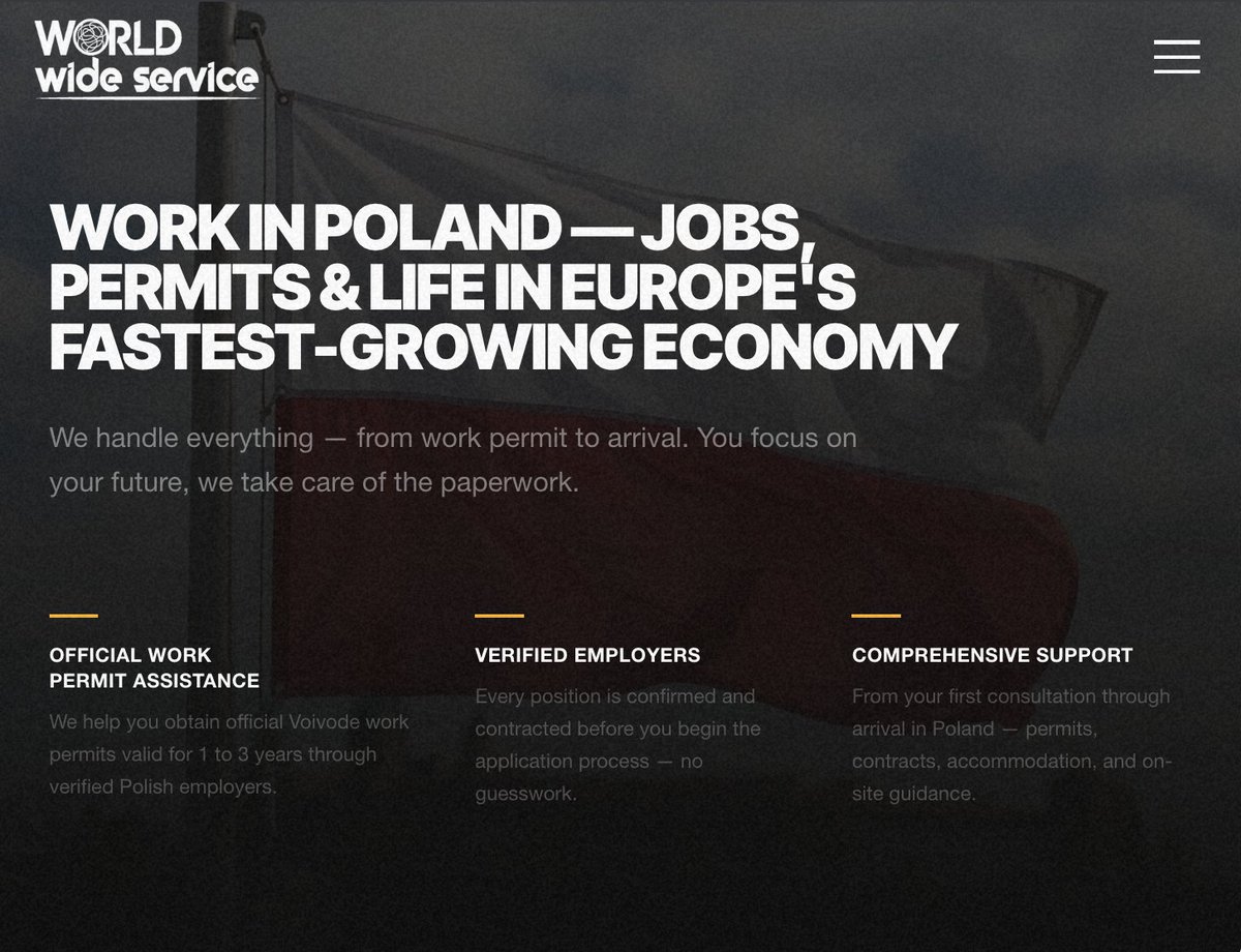 monitorimigr's tweet photo. WORLD WIDE SERVICES Sp. z o.o.
KRS: 0000598190
Registered in Szczecin
Owner citizenship: Ukraine

Their own website says the quiet part out loud:

“Licensed immigration consulting group helping workers from Africa and Asia find legal employment in Europe.”

You have seen the maps. The ones charting the non-White invasion of Europe, dot by dot, stream by stream. This company publishes a very similar map on its own site with pride. They show the visual route: migrants from Africa, India, and the Philippines flowing into Europe, including Poland.

Their recruitment map is public. They name Nigeria, Ghana, Kenya, Uganda, Tanzania, Rwanda, South Africa, Zimbabwe, the Philippines, and Bangladesh as source markets.

Placement destinations include Poland, Albania, Serbia, Croatia, Greece, and Ukraine. Germany, Bulgaria, Lithuania, and Portugal are listed as “coming soon.”

Their claimed scale:

→ 4,000+ workers placed since 2016
→ 2,500+ clients
→ 90%+ visa approval rate
→ 33+ specialists
→ 4 office locations: Poland, UK, Nigeria, Albania
→ 5 destination countries

Their team page goes further: 11 named partner representatives in Africa and Asia, with actual branch locations. Nigeria alone has five named branches. Ghana has five people across two branches. Bangladesh has one named strategic partner.

The company discloses affiliated structures in Poland, Nigeria, Albania, and the UK. This is not a small Szczecin office helping one foreigner with paperwork. It is an international labor pipeline.

They are also traitors to their own nation. Their site advertises Ukraine as needing 5 million workers for reconstruction, calling it one of the fastest routes to legalization in Europe. The White men who died defending Ukraine are being actively replaced by non-Whites through this very organization.

And as many have seen in recent news about the Indian takeover of Lithuania, this company’s latest Instagram highlights have been advertising Lithuania. The same pipeline is being pointed at the entire region.

World Wide Services is a danger to all of Europe, and it's stated headquarters operates out of Poland.