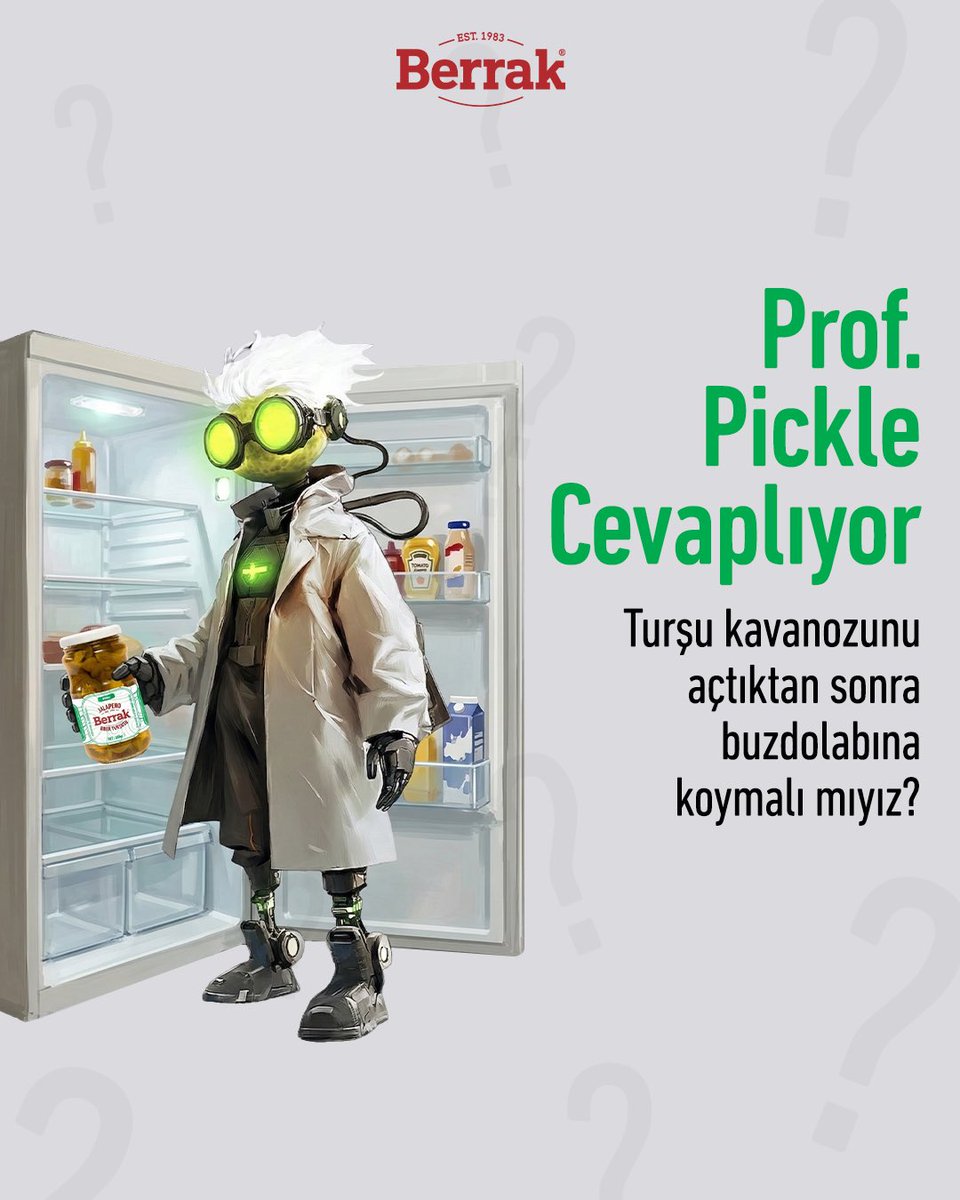 berrakailesi's tweet photo. Prof. Pickle cevaplıyor 🥒🎓
“Turşu kavanozunu açtıktan sonra buzdolabına koymalı mıyız?”
O kavanoz açılana kadar her şey kontrol altında…
Ama o “tık” sesiyle birlikte turşular artık dış dünyada! 🌍
Lezzeti ve o efsane çıtırlığı korumak istiyorsan, onları vakit kaybetmeden buzdolabına al. ❄️
Çünkü serin ortam = daha uzun süre aynı keyif.
Bilim konuştu. 🎓🥒

#ProfPickle #BerrakTurşuları