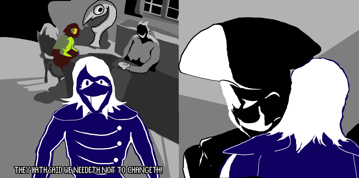 AngellusEvil's tweet photo. My contribution to that Pirate Man thing I keep seeing everywhere #Backrooms #deltarune #shipost #aseprite #gaster https://t.co/pkLY4nL8DN