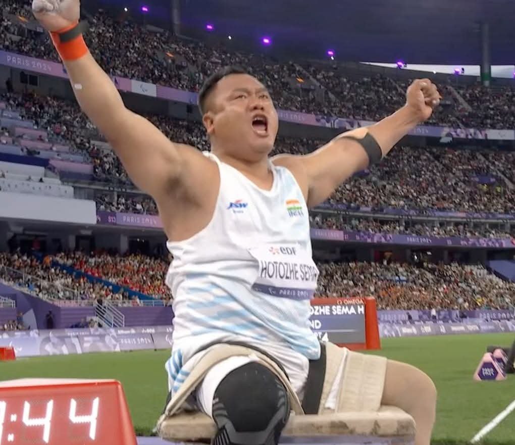 jacob_zhimomi's tweet photo. India's pride shines bright on the world stage.
Congratulations to Subedar Hokato Hotozhe Sema, AVSM, VSM, who becomes the World No. 1 in the Men's Shot Put F57 Category. A story of pure grit, determination and unmatched dedication.
May this magnificent feat motivate you to achieve even greater things ahead!Best wishes!
@narendramodi @mansukhmandviya 

#Paralympics #ShotPut #India #Nagaland
