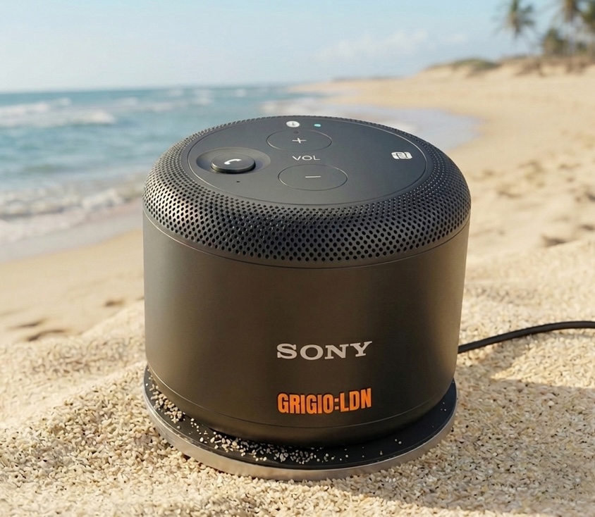 GrigioLondon's tweet photo. GRIGIO:LND Upcycled Sony BSP10 Bluetooth® Portable Speaker. Noise Cancelling Wireless, Water Resistant &amp; Portable. NFC, Qi charging, micro USB port. Connects with iPhone wirelessly. Wireless charging for 6 hours of continuous play. Complete with Wireless Charging Pad. #upcycled https://t.co/nqNpIHwGxC