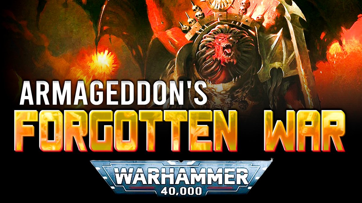 Mythicanum's tweet photo. Armageddon is known in the 41st millennium for Waaagh! Ghazghkull, and the crunch of a billion Ork boots. But there was, in the hidden archives of the Imperium, another war. A war that has been erased from memory.

Angron, the Daemon Primarch of the World Eaters, and the fallen twelfth son of the Emperor of Mankind, drowned the world in blood, butchery, and violence. 

New video out now.

#Warhammer40k #40klore #Warhammer #Lorehammer #Angron #Heresy #HorusHeresy #WorldEaters #New40k #Armageddon #Grimdark #40k