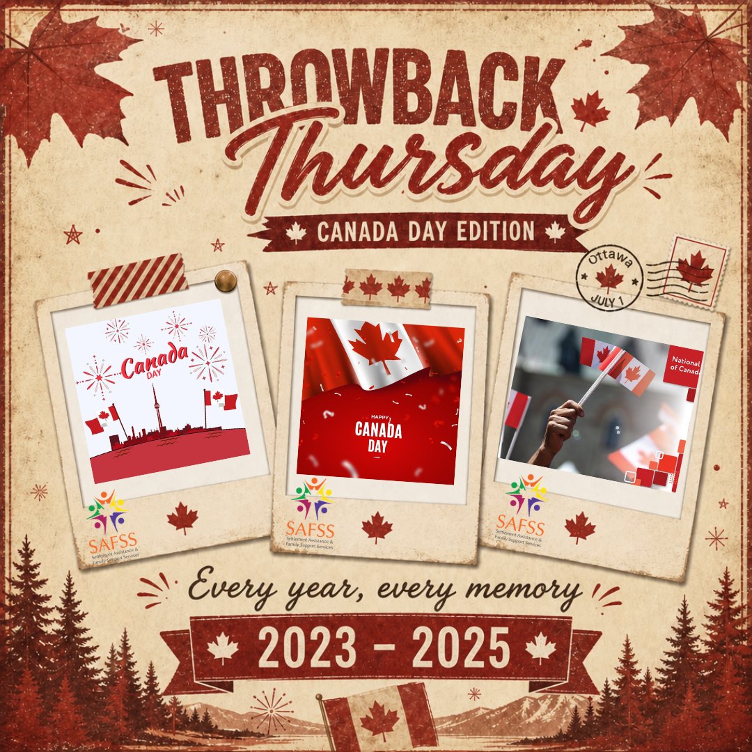 safssorg's tweet photo. From 2023 to 2025 — every Canada Day reminds us what unity feels like 📷📷Every year, every memory matters.
#CanadaDay #ThrowbackThursday #ProudlyCanadian #MapleLeafMoments #SAFSS https://t.co/M8suJ7VyCo