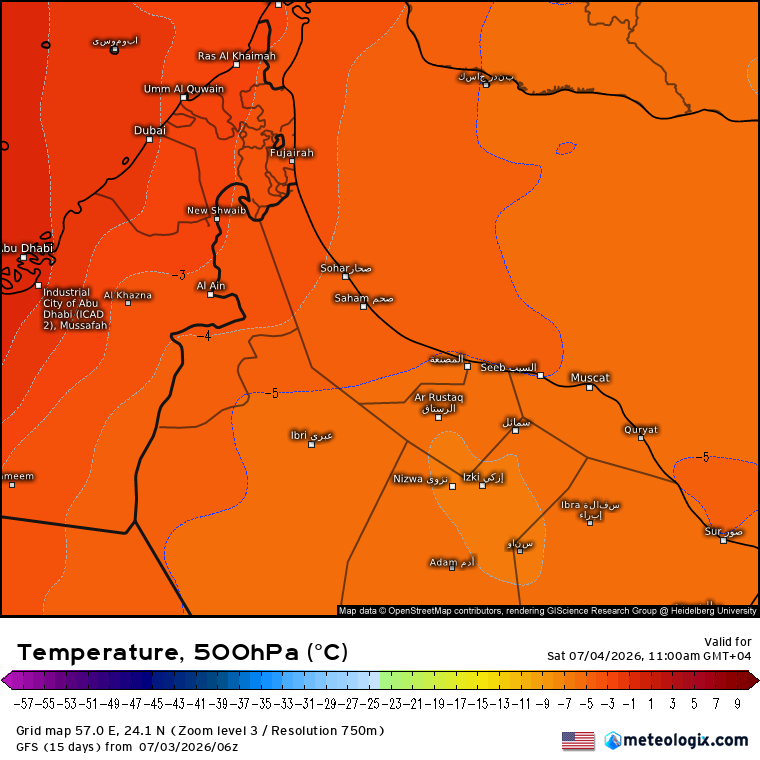 Ah___OM2's tweet photo. *غدا السبت يبدوا المؤشرات تبشر بيوم عاصف مميز للحجرين الغربي والشرقي وما يميز المؤشر قد تكون خلايا ذات نمط مركز على رؤوس الأودية ثم تتسع جنوب الحجر بإذن الله.

*الموجة العلوية في الطبقة 700hp قد تبدوا أكثر وضوحا غدا وأفضل تمركزا حيث تبقى التيارات الجافة خلف الحجر مع نشاط تيار جنوبي غربي دافئ يحفز بناء ركام عالي للسحب الرعدية.

*الموجة علويا تظهر كتيار غربي واضح من الطبقات المتوسطة وحتى العليا 200hp مع مؤشر نشاط منخفض سطحي محلي في الحجر في الطبقات السطحية يدفع برياح شرقية رطبة مع هدوء نسبي في مختلف الطبقات وإنسيابية في نشاط التيارات الحملية وفرص بناء واسع للسحب الرعدية.

*النشاط المتوقع للحجرين الغربي والشرقي بإمتداد شمال الحجر الغربي مع فرص لتساقط حبات البرد وجريان العديد من الأودية بمشيئة الله.