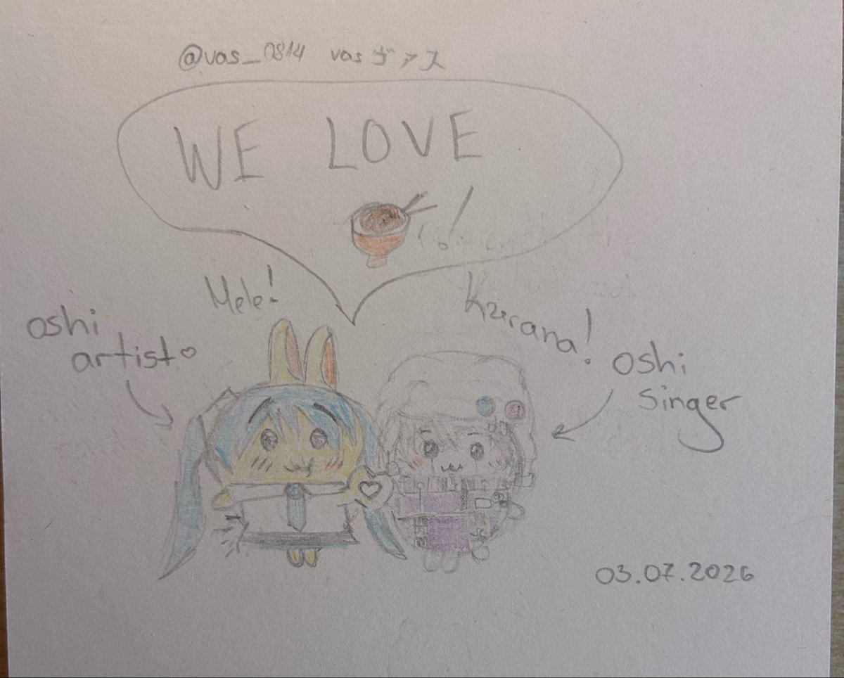 vas9luv's tweet photo. #9Ln_art

Made a fanart of my favourites! Mele as Usagi and Kurana as chiikawa (๑>◡<๑) https://t.co/zV5S9SBrkv