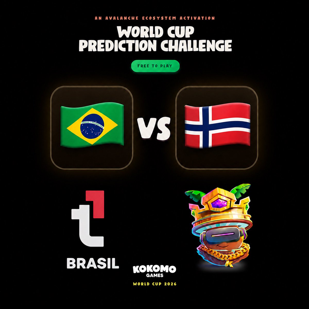 Team1BR's tweet photo. A Seleção Brasileira está nas oitavas de final e irá enfrentar a Noruega! 

Estamos com a expectativa no topo e, para aproveitarmos ainda mais, a @kokomo_games estará fazendo uma competição de palpites!

Não perca essa chance e participe também através do link abaixo 👇 https://t.co/8yfwGodBqh