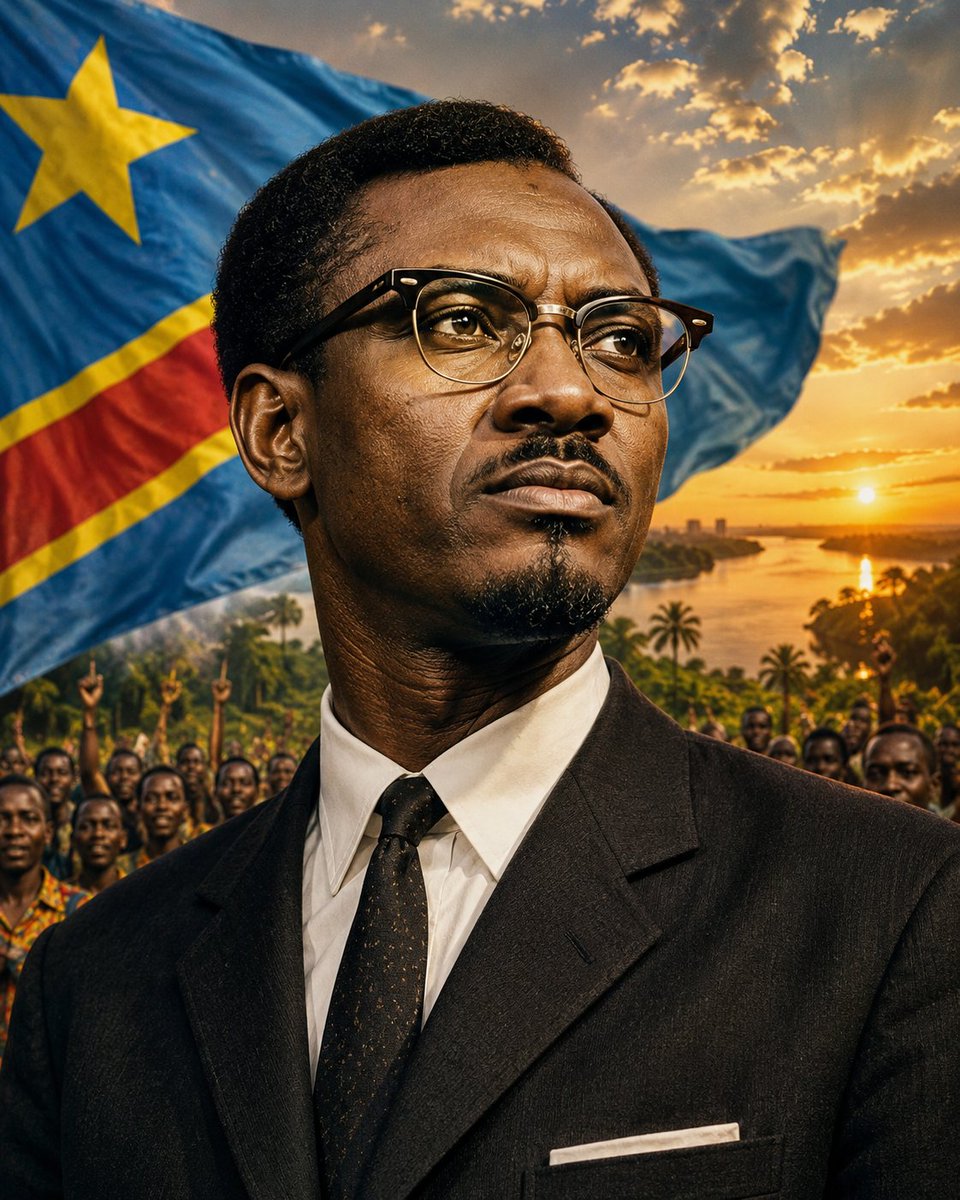 SankaraDispatch's tweet photo. This is Patrice Lumumba.

Born on this day 101 years ago, he became the first Prime Minister of the independent Congo and a fearless champion of African liberation.

His vision of a truly independent Congo threatened Belgian interests during the Cold War. 

In 1961, he was overthrown by Joseph-Désiré Mobutu Seseko, arrested, and handed over to his enemies in Katanga. 

He was executed by a  Katangan Firing Squad on orders of Belgium.

The CIA had long plotted to remove him. They gave his assassination a green light. 

After his execution, Belgian officers dug up his body, dismembered it, and dissolved it in acid in an attempt to erase all evidence of his existence.