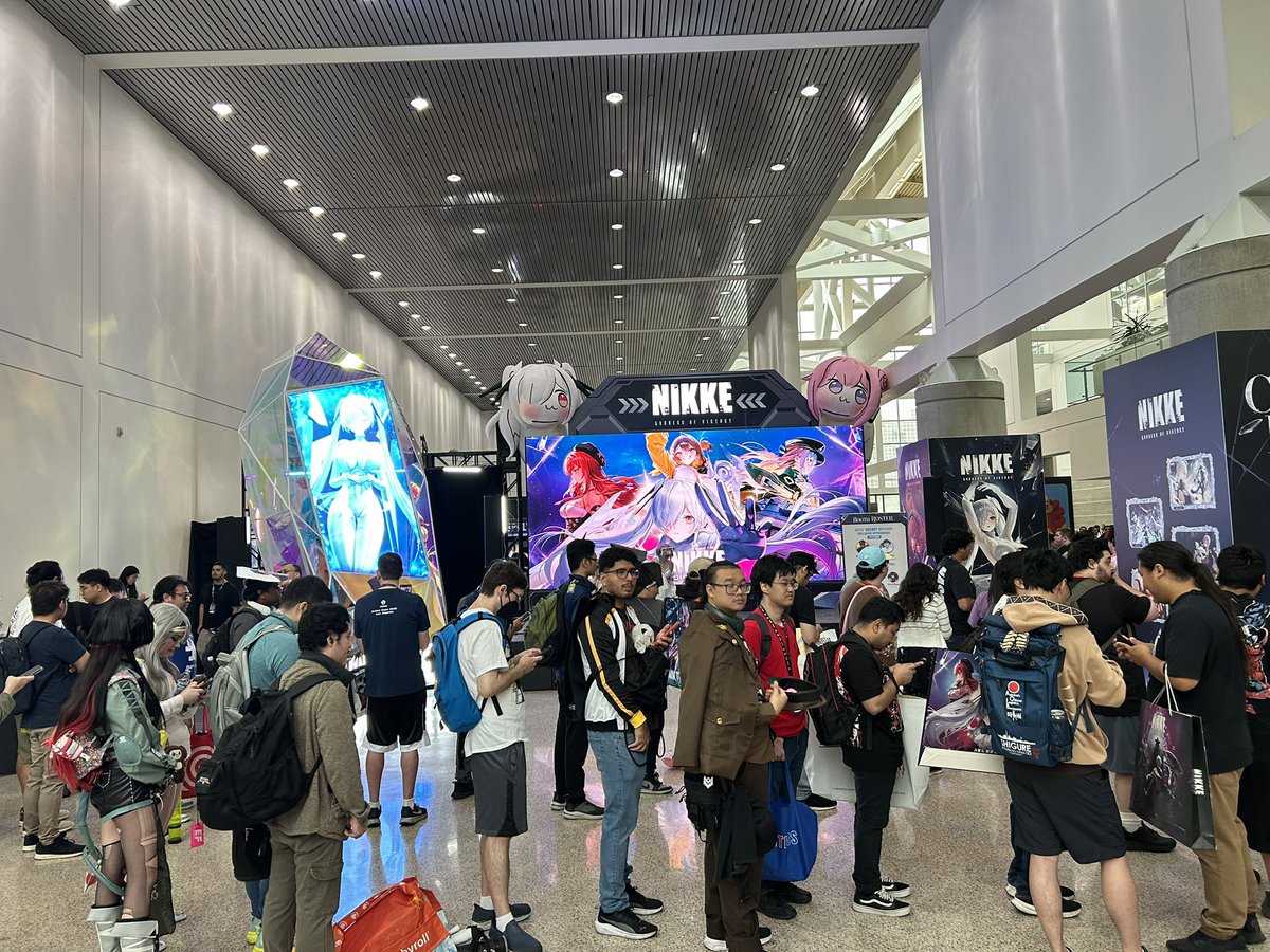 SterlingTheDev's tweet photo. [NIKKE AX DAY 2]

Second day already! Come see us at the NIKKE booth and get some incredible pictures! 

#NIKKE 
#NIKKEAX2026 https://t.co/3YO7pJxXsa