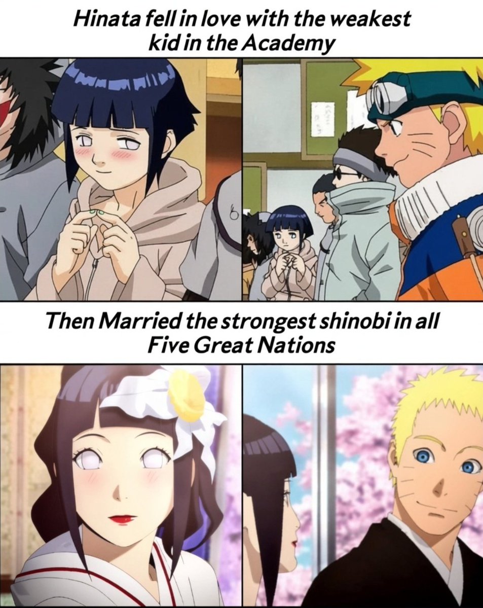 Animerta's tweet photo. How luck is Hinata, isn't she? 🤔💯👇 https://t.co/DCSxlT5nxX