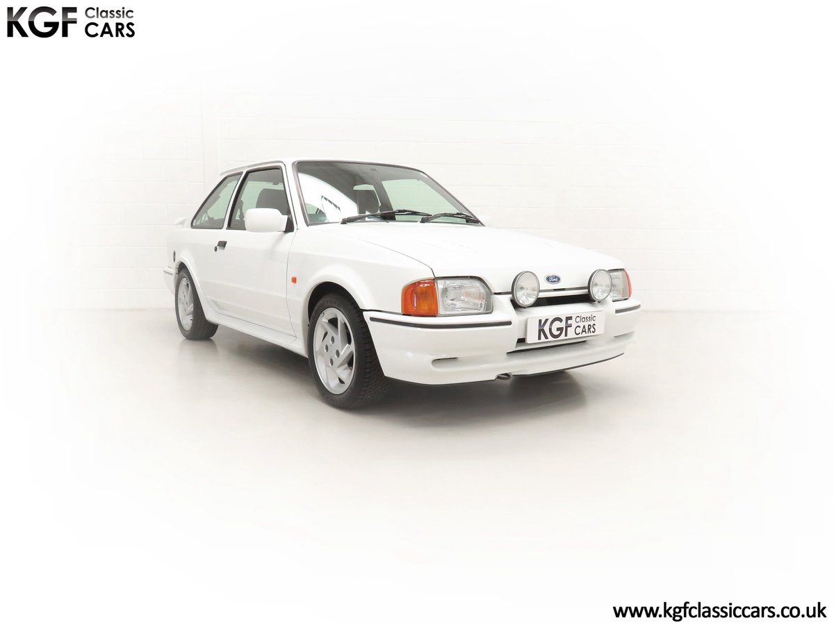 KGFClassicCars's tweet photo. Now in the showroom at KGF Classic Cars, a breath-taking Ford Escort RS Turbo Series 2 ‘90-spec’ with 12,420 miles.

https://t.co/ySen87T1Ty https://t.co/RYGtXLnZac