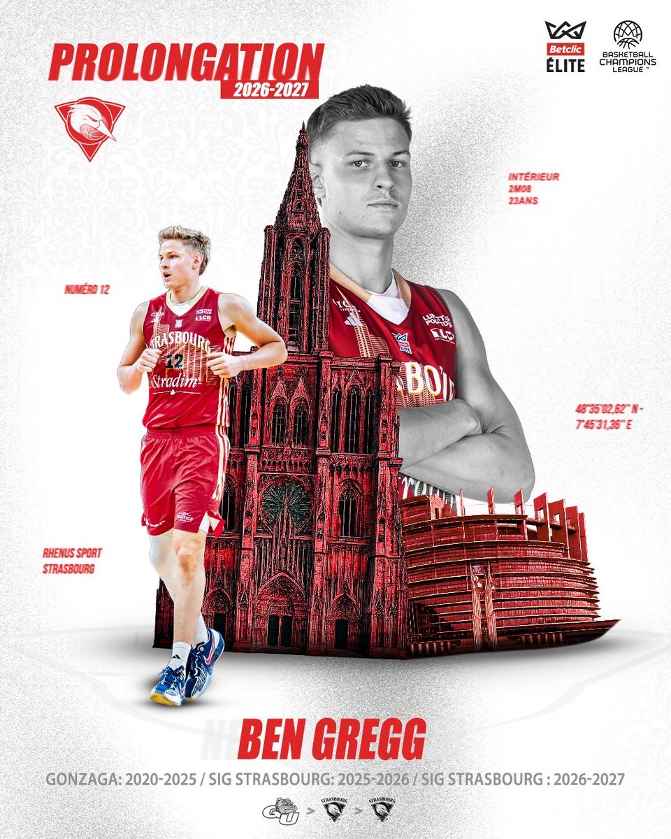 sigstrasbourg's tweet photo. 🤙 𝗕𝗲𝗻 𝗚𝗿𝗲𝗴𝗴 𝗿𝗲𝘀𝘁𝗲 𝘀𝘁𝗿𝗮𝘀𝗯��𝘂𝗿𝗴𝗲𝗼𝗶𝘀 ❤️🤍

La SIG Strasbourg est heureuse d’annoncer la prolongation de Ben Gregg pour une saison supplémentaire !

🗞️ : https://t.co/gVnVFmNcaE

#gosig #strasbourg https://t.co/pKkjqKohu5