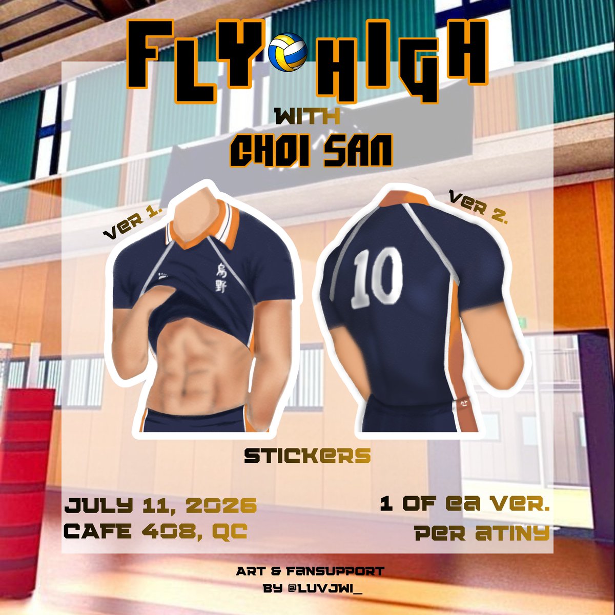 luvjwi_'s tweet photo. 🏐FLY HIGH WITH CHOI SAN FANSUPPORT🏐

PANDESAL KAYO JANNN!

✍🏻Art by Me~

I'll be giving this out on CSE Day!

See you ATINY✨🏐 https://t.co/ipUclSWEkM