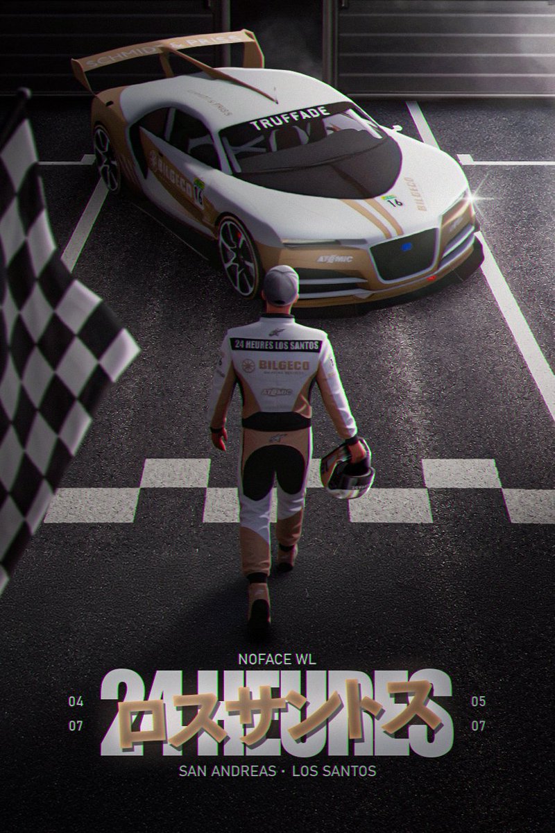 blazxleretour's tweet photo. Il est l'heure de marquer l'histoire... 

DEMAIN SOIR A 20H aura lieu la finale du Festival de Los Santos avec pour grande finale 

LES 24H DE LOS SANTOS 🏎️💨

Une course de 24H regroupant 28 pilotes autour d'un circuit sensationnel 🔥 https://t.co/OoohOMMTTj